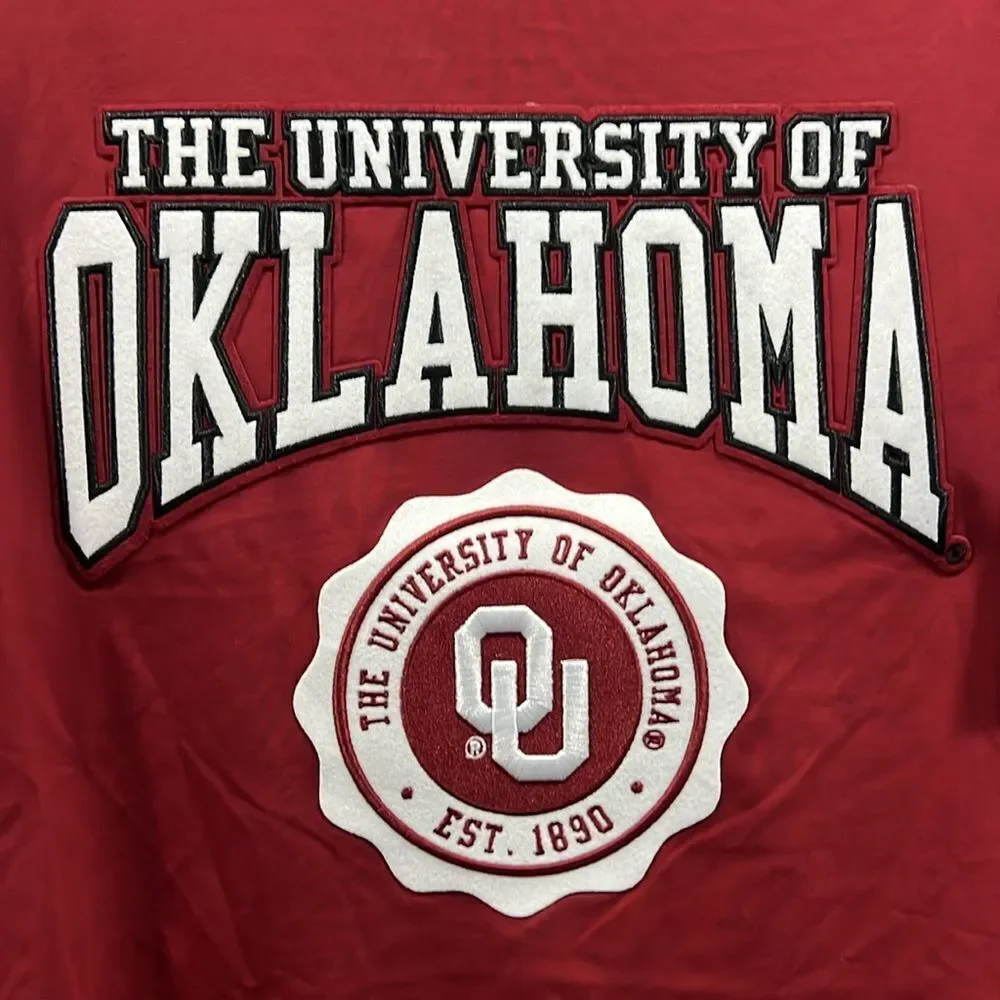 🔥🏈 University of Oklahoma SOONERS Embroidered Quality College Tee XL - PERFECT